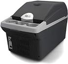 AEG Automotive Board-Bar BK 16 Thermoelectric Cooler and Warmer Box 16 Litres, 12 Volt for Car and Socket, Can Be Attached to the Car, Black, light grey
