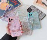 Glitter Shiny Clear Phone Soft TPU Case Cover For iPhone 11 12 Pro Max 7 8 SE X 
