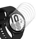 Bigqin 6 Pezzi Pellicola Protettiva Compatibile per Samsung Galaxy Watch 4/5/6 40mm e compatibile per Samsung Watch 6 classico 47mm,Protezione Schermo in HD Vetro Temperato Antigraffio
