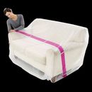 Furniture Cover 3 & 2 Seater Couch Plastic Cover Moving Storage Bag Protection