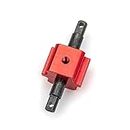Aluminum Differential Locker Spool Lock RC Ungraded Parts for TRAXXAS Slash 1/10 4WD Rustler 4x4 HOSS 90076-4 64077-3 XO-1 RC Car, Red