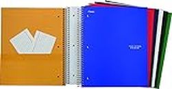 Five Star Wirebound Notebook, + Study App, 5-Subject, 11 X 8-1/2-Inch, 200 Sheets/400 pages, Assorted Colour Covers, 1 Notebook (06046)