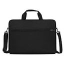 TANGBOLIBO 14-Inch Laptop Case | Slim, Durable & Waterproof Sleeve with Handle and Shoulder Strap | Compatible with HP, Dell, Acer, Asus, MacBook | Ideal for Men & Women - Black