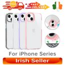 Macaron Shockproof Case Clear TPU Cover For iPhone 7 8 SE X XS 11 12 13 Pro Max