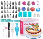 193 PCS Cake Decorating Supplies Kit Baking Set Piping Gifts Home Cook Turntable