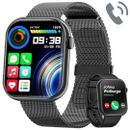 Smartwatch Herren Damen mit Telefonfunktion, 1.85'' Touchscreen Fitnessuhr G28M