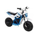 Huffy CR8-R Battery Operated Ride On Minibike White/Blue 33in 17201