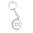 Programmer Program Statement HTML Rotatable Keyholder Ring Disc Accessories Chain Clip