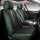 TANDNGTEK Car Seat Covers Full Set,Universal Ledersitzbezüge für Autos,Wasserdichtes Leder Automotive Vehicle Cushion Cover, Fit für die meisten Autos SUV Pick-up Truck (Grün)