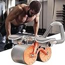 MYHEART ExerciseAb roller Wheel Automatic Rebound 2 In 1 For Abs Workout Abdominal Fitness Wheel for men women, Dynamic Core Trainer Plank Exercise Wheels with Phone Stand For Home Gym Fitness (abdominal wheel)