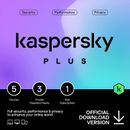Kaspersky Plus 2024 Internet Security 5 Device 1 Year Unlimited VPN Same Day UK