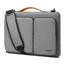tomtoc 360 Protective Laptop Shoulder Bag for MacBook Pro M2/A2686 M1/A2338 2022-2016, 13-inch MacBook Air M3 M2/A2681 M1/A2337 2022-2018, 13-inch Surface Pro 9/8/X, Water-resistant Accessory Case