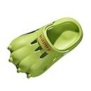 Children Shoes Kids Garden Beach Dinosaur Clogs Summer Cute Indoor Outdoor Shower Sandals Slippers Boys Girls (Green, 170)