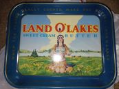 Vintage Tin Land O’ Lakes Sweet Cream Butter Advertising Tray P89