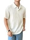 Leriya Fashion t Shirt for Men| White t Shirt for Men| Black Drop Shoulder t-Shirt for Men (Large, White)