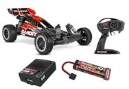 Traxxas 24054-8 Bandit 1/10 2WD Buggy Rtr +Battery +USB Charger Red