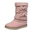 DREAM PAIRS Little Girl's Winter Snow Boots Faux Fur Lined Mid Calf Shoes Klove Pink Size 2 M US Little Kid