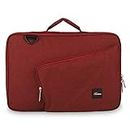 Protecta Vertex Lite Slim Profile Laptop Briefcase Bag with Organiser - Designed for Laptops Up to 15.6 Inch. - Red
