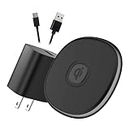 NANAMI 15W Max Wireless Charger, Qi Charging Pad with Fast Charge USB Wall Charger for iPhone 15/14/13/13 Pro/12/12mini/11 Pro Max/XS Max/XR/X/8, Samsung S23/S22/S21/S20 fe/S10/S9,Note20,Airpods Pro/3