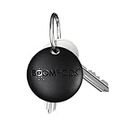Boompods Boomtag Bluetooth Tracker Tag Item Finder, Smart Sustainable Tracker Devices for Keys/Wallet/Luggage/Bag/Suitcases, Tracking Gadgets/Locator Compatible with Apple Find My App - Black