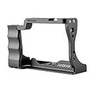 Eacam Camera Cage Aluminum Alloy with Cold Shoe Mount Compatible with Canon EOS M50/ M50 II DSLR Camera