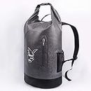 Carry Outdoor Waterproof Dry Dual Shoulder Strap Bag Dry Sack Trekking Backpack (Black) (Color : Dark Gray)
