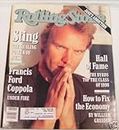 "STING" issue of ROLLING STONE MAGAZINE # 597===FEBRUARY 7TH, 1991