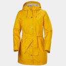 Helly Hansen Women's Lyness II Retro 3/4 Length Rain Coat Yellow M