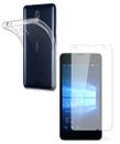 For NOKIA LUMIA 640 XL TEMPERED GLASS SCREEN PROTECTOR + CLEAR SILICONE TPU CASE
