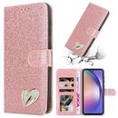 Case For iPhone 15 14 13 12 Plus Pro Max Shiny Bling Glitter flip Wallet Cover