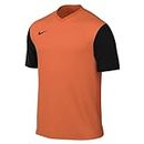 Nike M NK DF Tiempo Prem II JSY SS T-Shirt, Safety Orange/Black/Black, S para Hombre
