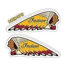 Imperial Vibes | Indian Motorcycles Vintage War Bonnet Perfect for Helmets Decal Weather Cup Vinyl Sticker Laptop Tumbler 4 Pack 4 inches - Imp 074