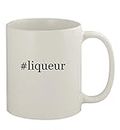 Knick Knack Gifts #liqueur - 11oz Ceramic White Coffee Mug, White