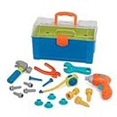 Battat Kids Set – Pretend Construction Durable Toy Toddler 3 Years + – Busy Builder Tool Box, BT2506Z, Medium