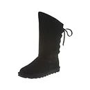 BEARPAW Women's Phylly Black Size 8 | Women's Boot Classic Suede | Women's Slip On Boot | Comfortable Winter Boot