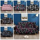 Sofa Slipcover Valentine's Day Love 1/2/3/4 Seater Elastic Couch Protector Cover