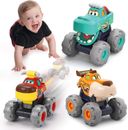 Cars Toys for Toddler Boys Girls Baby Gift,Big Wheel Animal Truck Toy