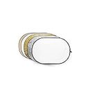 Godox Collapsible 5-in-1 Reflector Disc RFT-06 Gold, Silver, Soft Gold, White, Translucent (80 x 120 cm)
