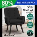 ALFORDSON Armchair Accent Lounge Chair Tub Sofa Wooden Couch Fabric Seat
