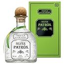 PATRÓN Silver Premium Authentic Tequila, Made from the Finest 100% Weber Blue Agave, Handcrafted in Small Batches in Mexico, Smooth & Light Finish, 40% ABV, 700ml