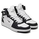 ASIAN Carnival-13 High Top Casual Chunky Fashion Sneakers Shoes with Rubber Outsole for Men & Boys Navy White