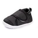 MORENDL Baby Sneakers Boys Girls First Walkers Shoes Lightweight Mesh Breathable Non-Slip Infant Shoes 6 9 12 15 18 24 Months Black