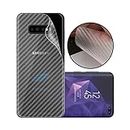 Case Creation Ultra Thin Slim Fit 3M Clear Transparent 3D Carbon Fiber Back Skin Rear Screen Guard Protector Sticker Protective Film Wrap Not Glass for Samsung Galaxy S10e (Carbonn)