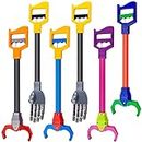 6 Pcs Interactive Toy Grabber Robot Hand Claw Grabber Tool Robot Arm Long Robotic Arm Grabber Toy Robotic Hand Grabber Hand Claws for Early Grasping Learning and Hand Eye Coordination Play, 18 Inch