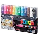 12 Posca Paint Markers, 1M Markers with Extra Fine Tips, Posca Marker Set of Acrylic Paint Pens | for Art Supplies, Fabric Paint, Markers for Art
