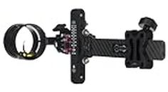 Axcel - LANDSLYDE Carbon Pro Slider Sight w/AccuStat II Scope 3 Pins .019 Fiber Black, Gold