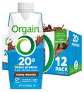 Batido de proteína vegano órgano, chocolate cremoso - 20 g de proteína a base de plantas, repetición de comidas