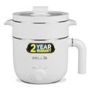 iBELL MPK15M Premium Multi Purpose Kettle/Cooker with 2 Pots and Egg Boiler Tray, 1.5 Litre (White)
