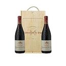 Personalised Chateauneuf Du Pape Red Wine Gift Set - 15% ABV (2 x 75cl) - Wine Gifts, Wine Gifts for Women, Offers, Wine Red, Wine Gifts for Men, Red wine offers