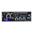 Zealsy Sterio Sound Amplifier with BLUTHOOTH,USB,AUX,MIC,AV,2RC- 1 Mic Karaoke with 4440 Double IC Circuit Power AV Amplifier Perfect for Home and Outdoor Function (jbAmplifier999BT)